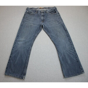 Lee Jeans Mens Size 36 x 30 Blue 100% Cotton Relaxed Fit Bootcut Dungarees